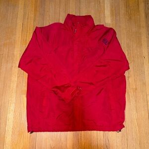 CHAPS Ralph Lauren Red Men's Zip Windbreaker